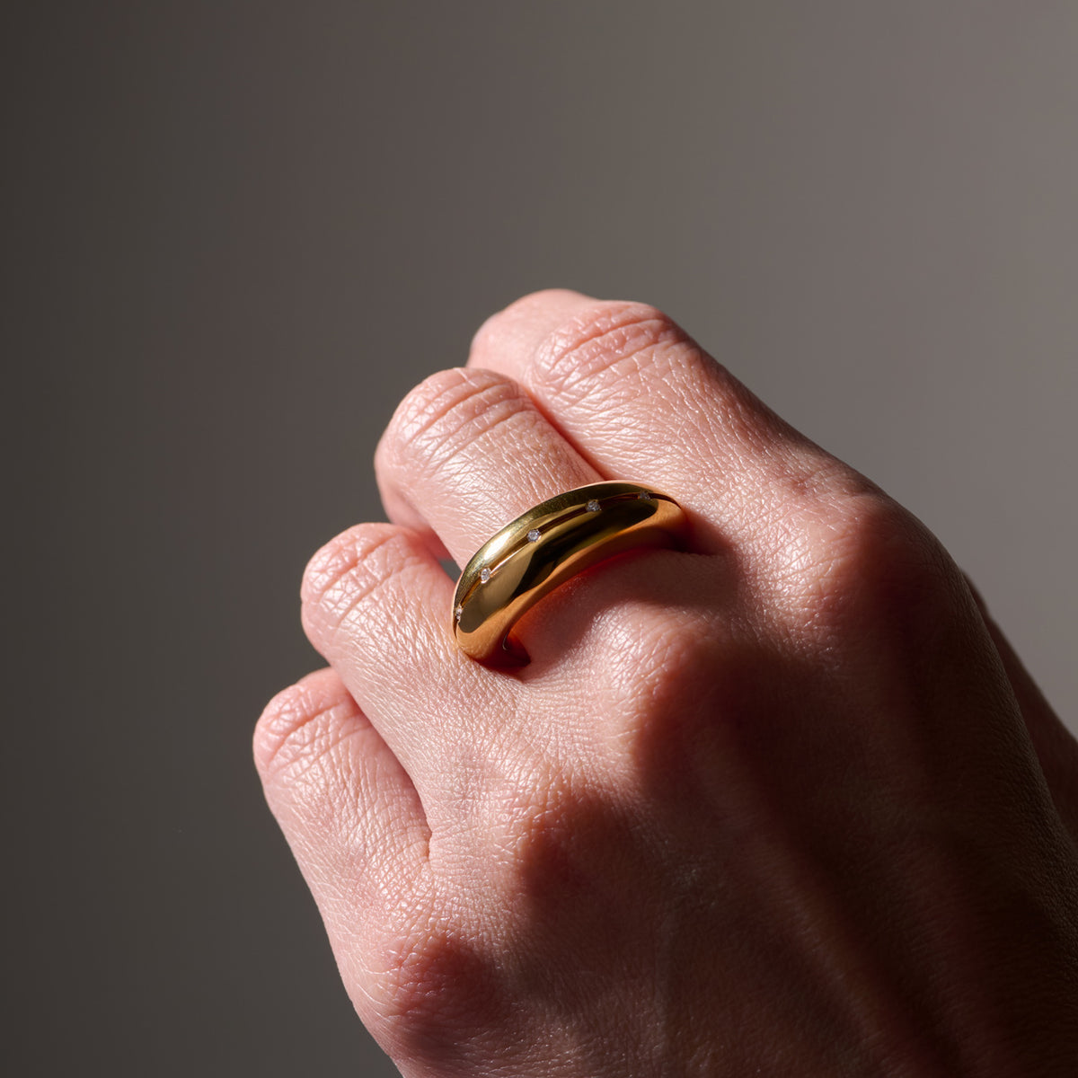 HOLLOW RING 02 SV/G