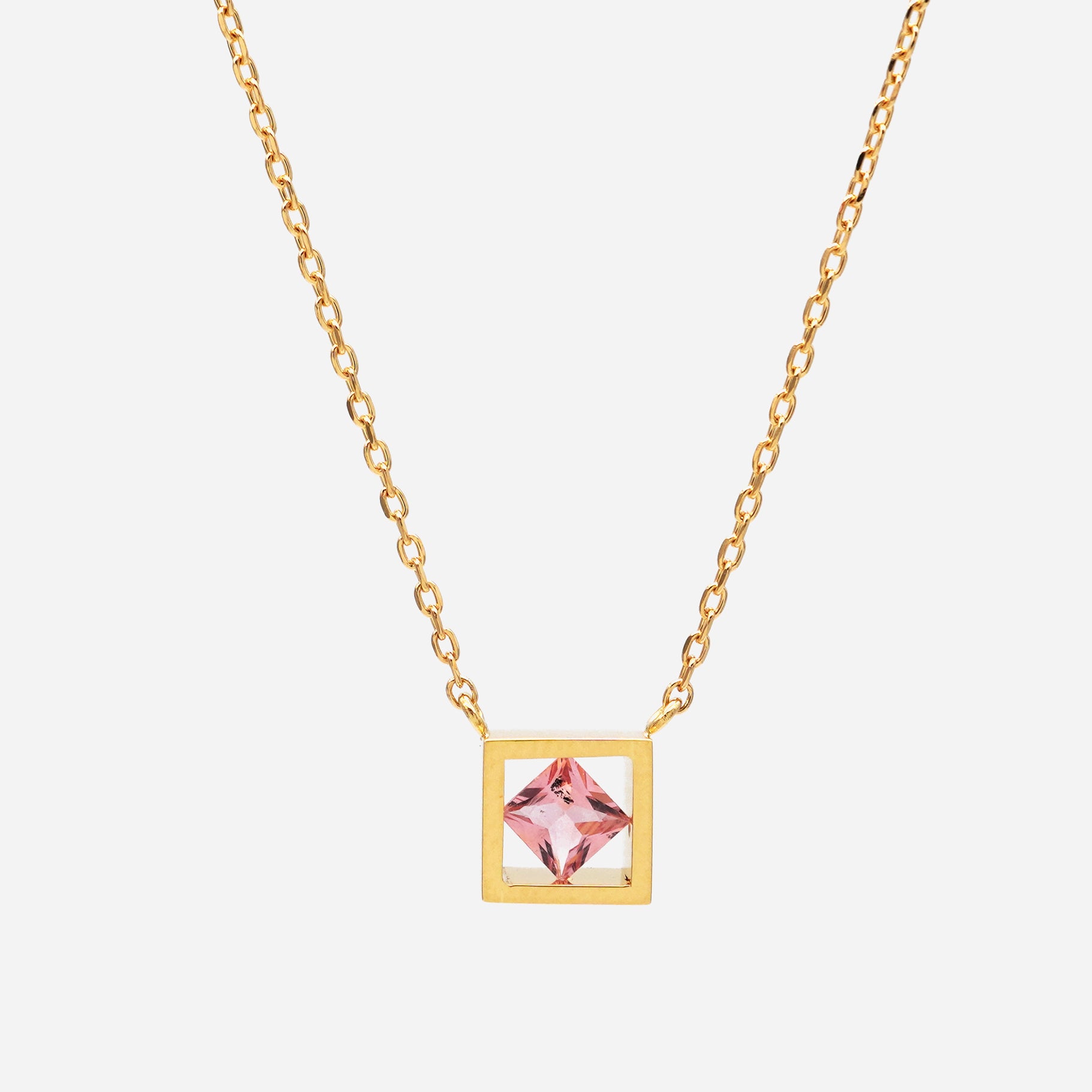 POSITION NECKLACE PADPARADSCHA SAPPHIRE #3742