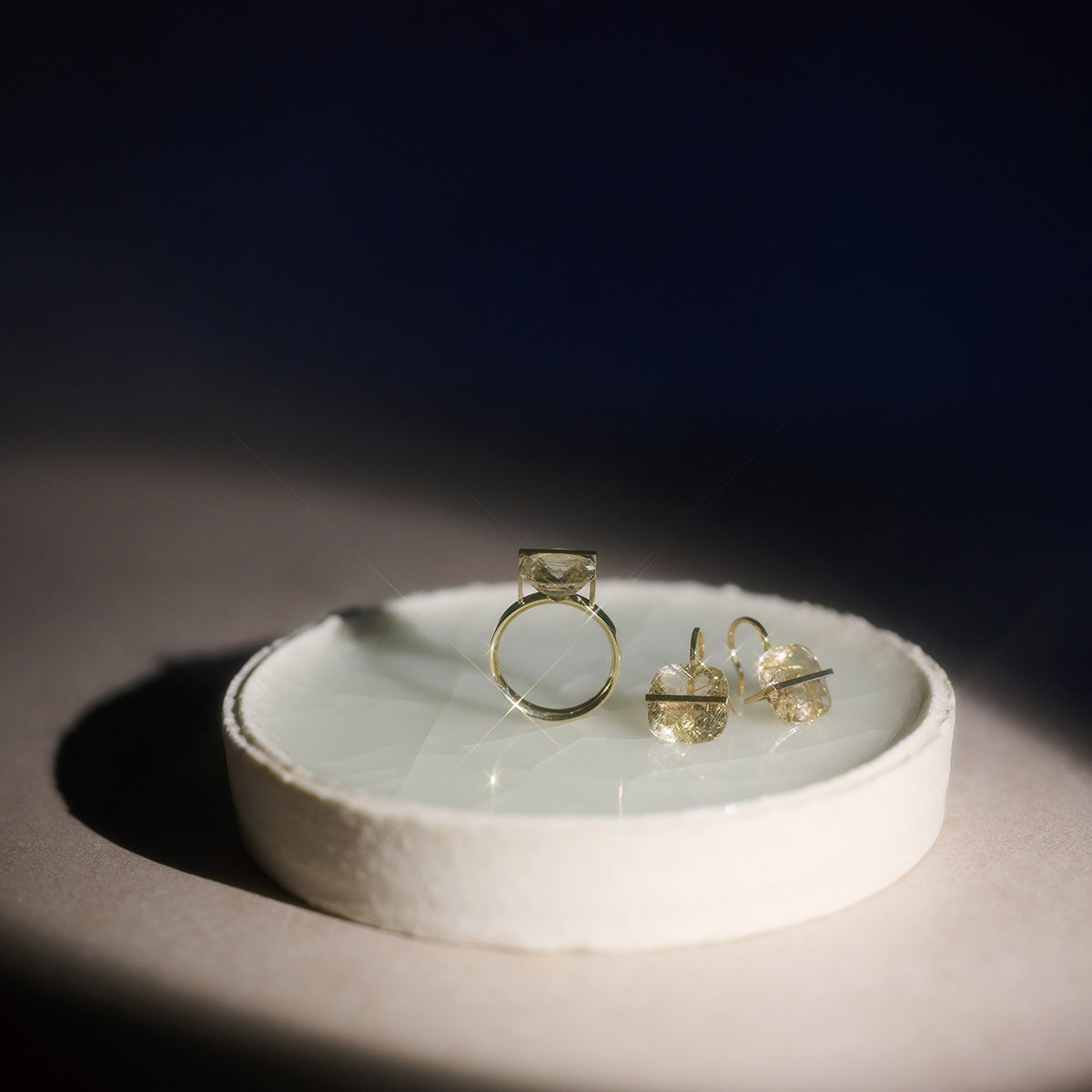 BAND RING RUTIL QUARTZ#4016