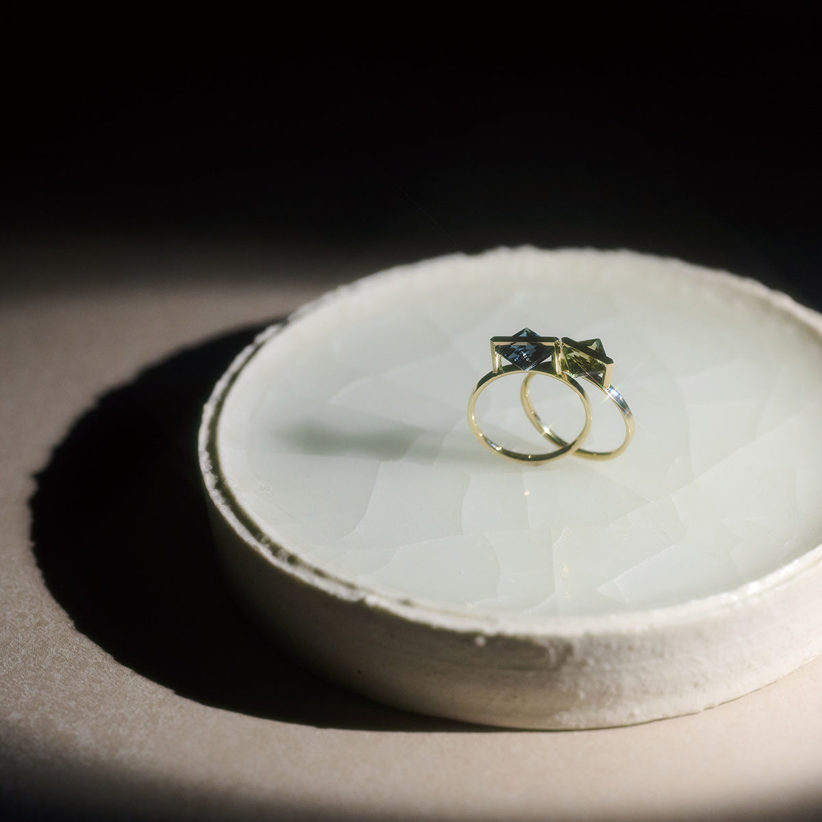 BAND RING BLUE TOPAZ#4018