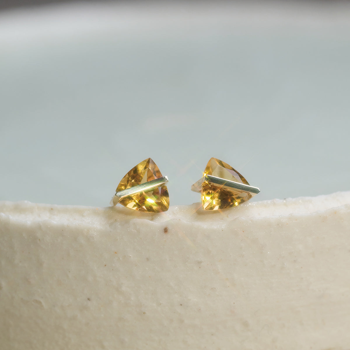 BAND EARRINGS CITRIN #4027