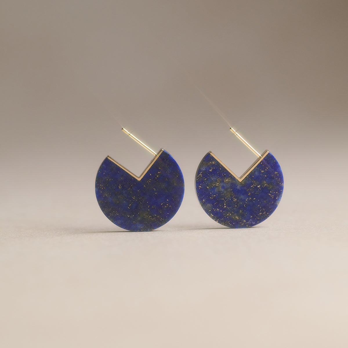 SLICE MINI EARRINGS SINGLE LAPISLAZURI #4039