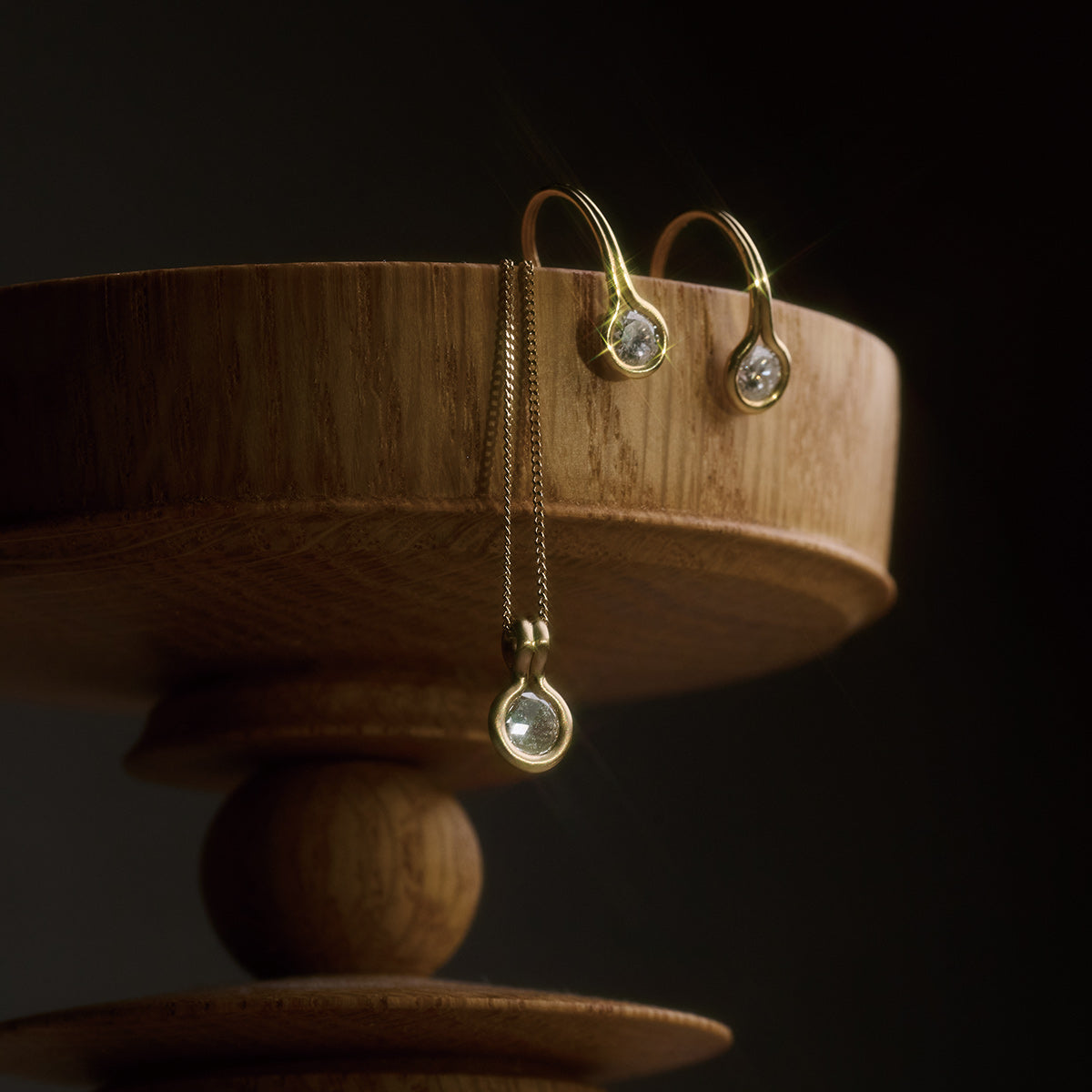 ROUND DIAMOND EARRING 3.5mm #1620