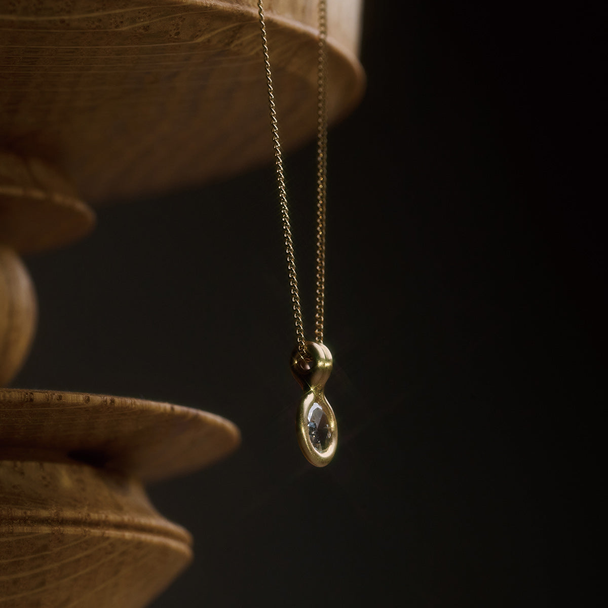 ROUND DIAMOND NECKLACE 4mm #3776