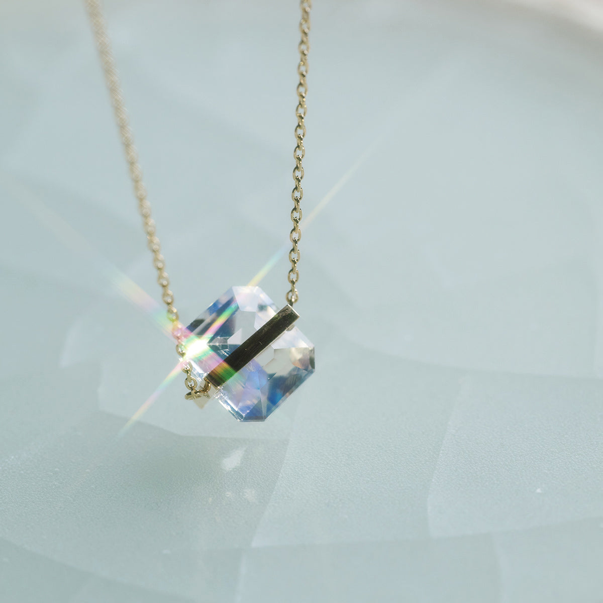 BAND NECKLACE MOONSTONE #4015