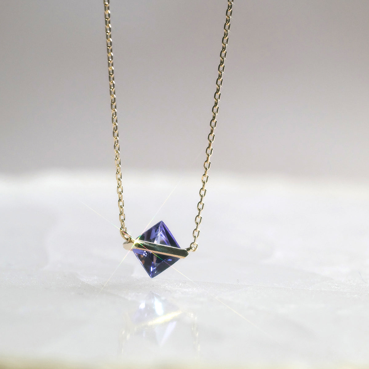 BAND NECKLACE TANZANITE #4033