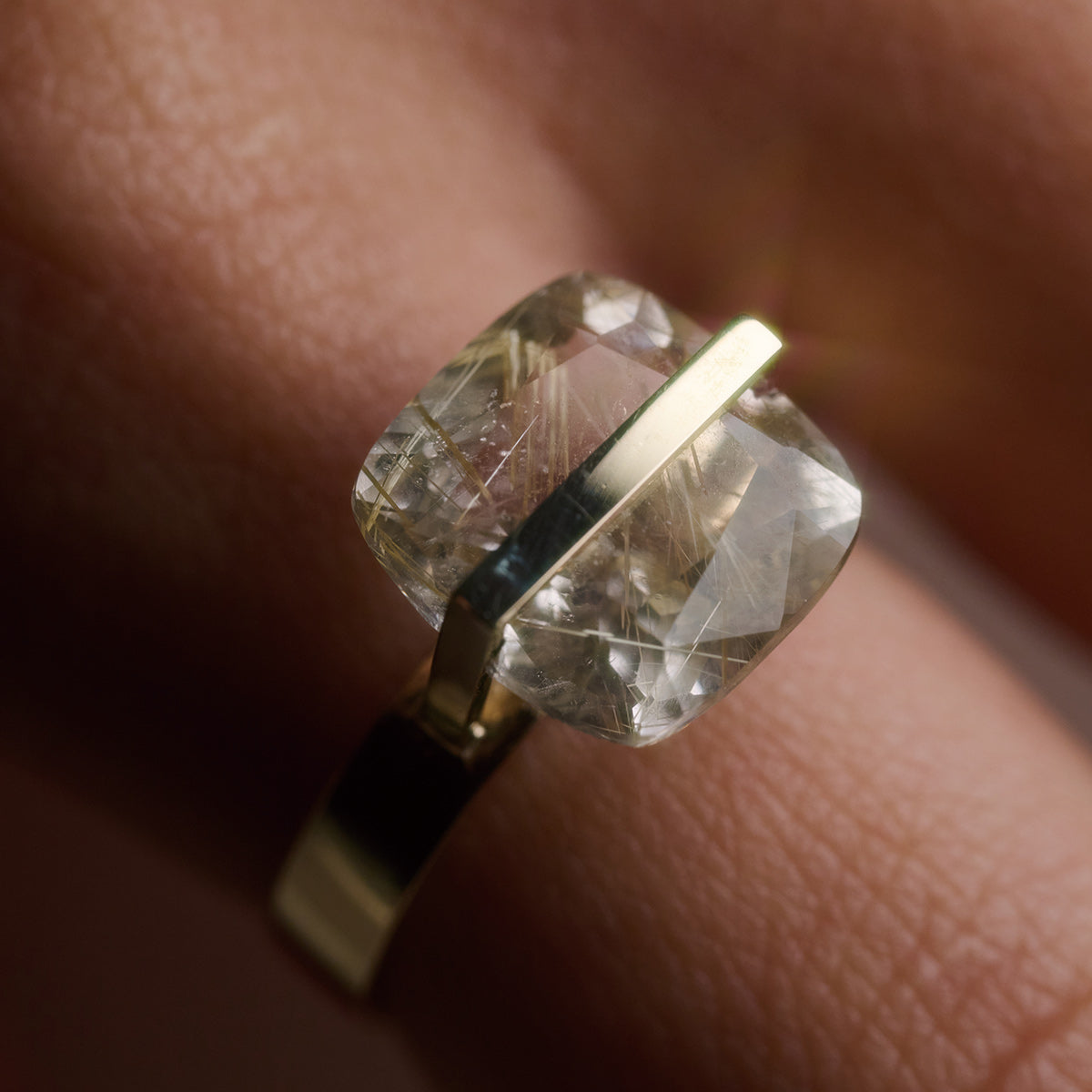 BAND RING RUTIL QUARTZ#4016