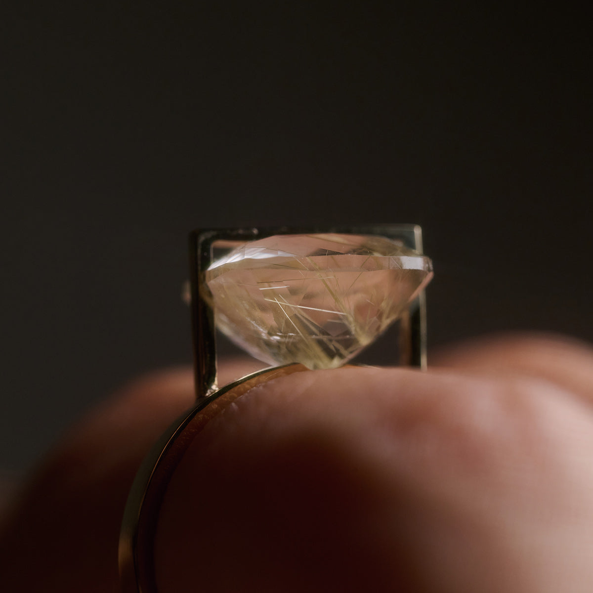 BAND RING RUTIL QUARTZ#4016