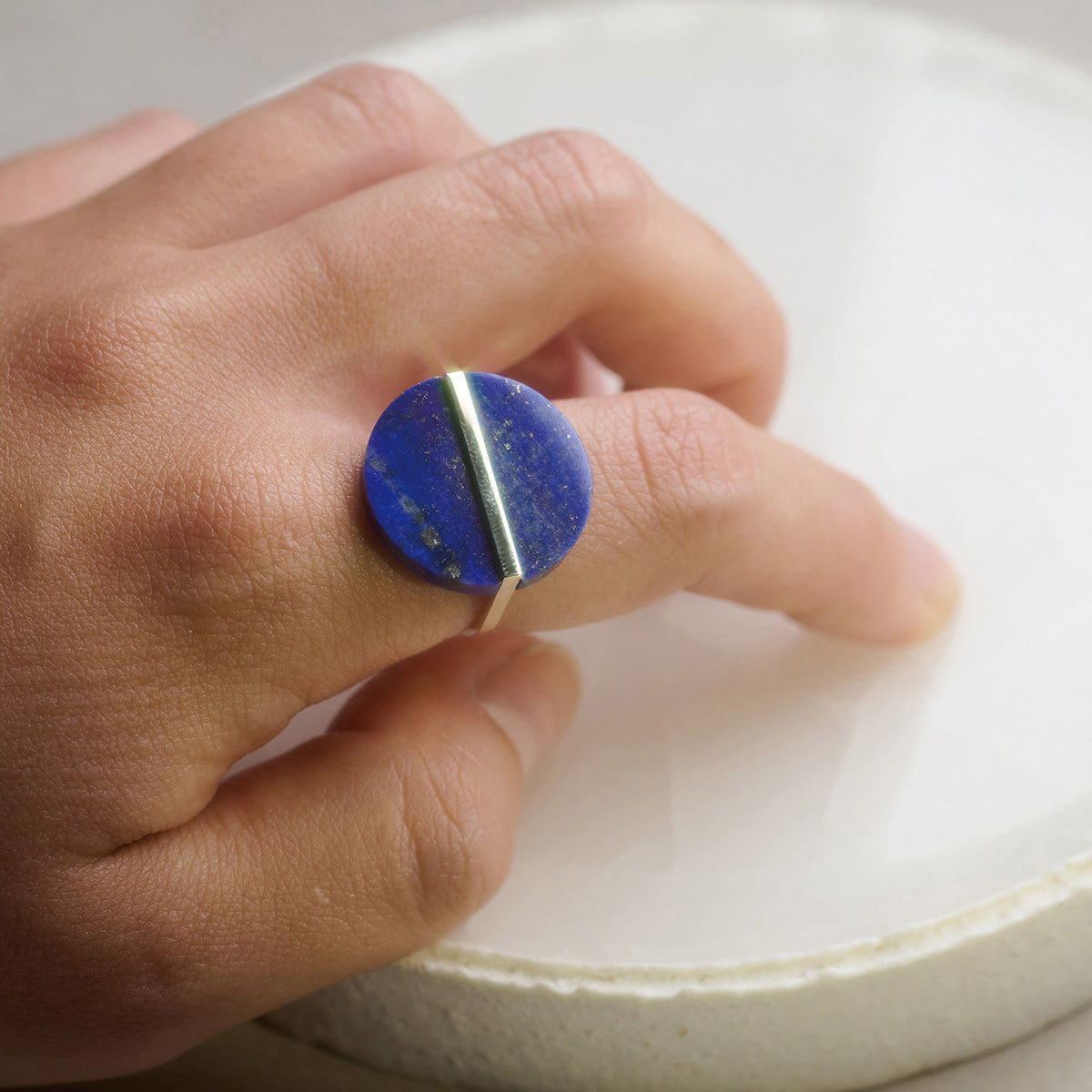SLICE RING LAPIS LAZURI#4025