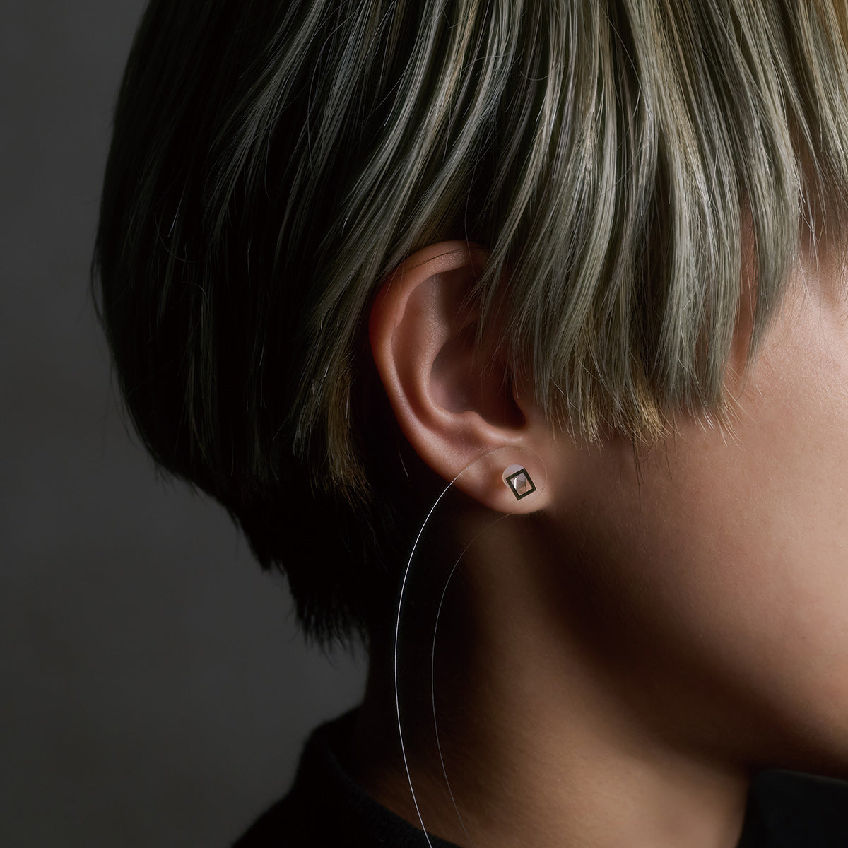 FRAME DIAMOND EARRING #3520