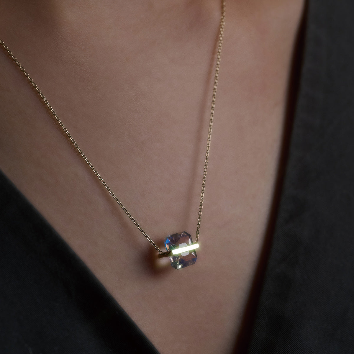 BAND NECKLACE MOONSTONE #4015