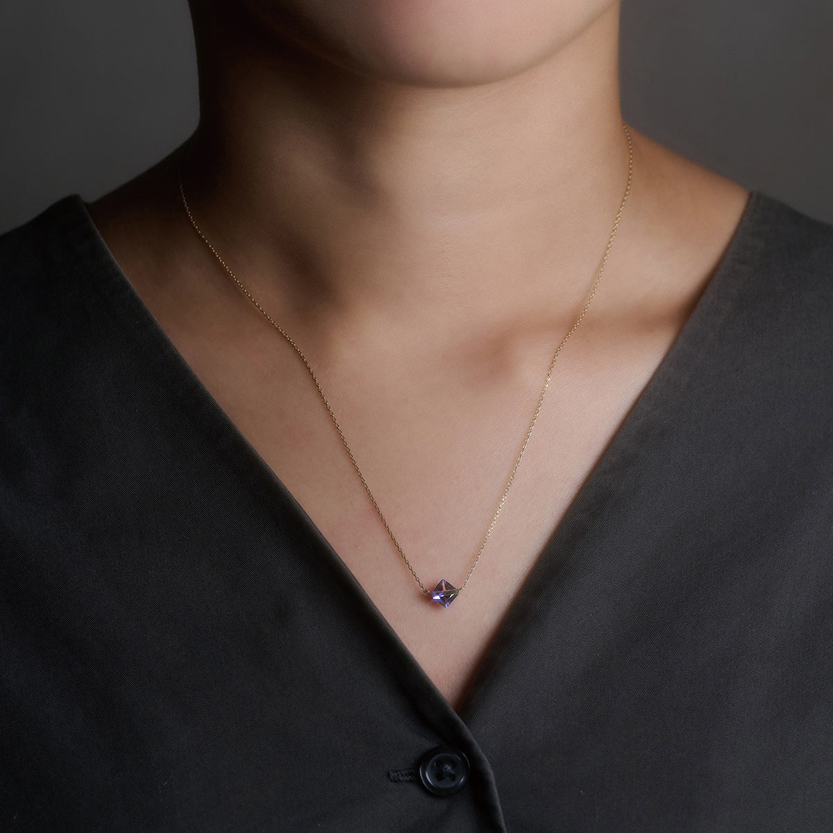 BAND NECKLACE TANZANITE #4033