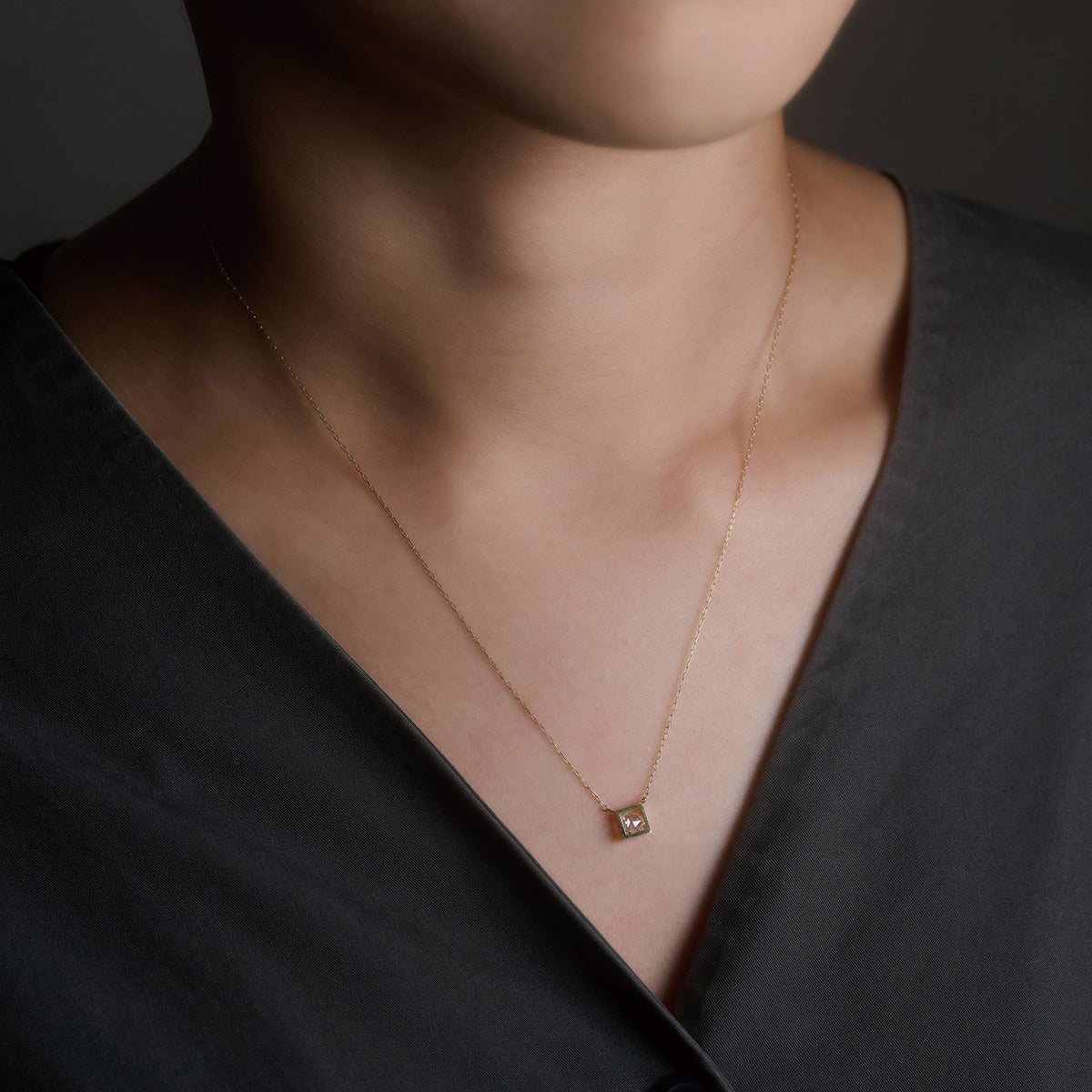 FRAME DIAMOND NECKLACE #4041