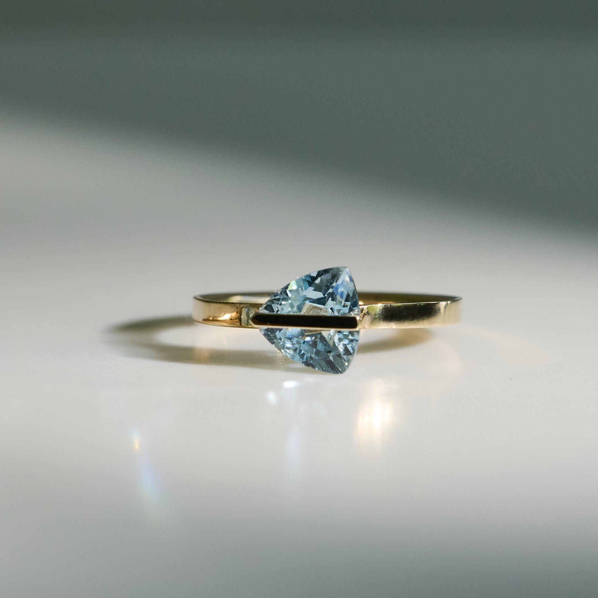 BAND RING AQUAMALINE#4312