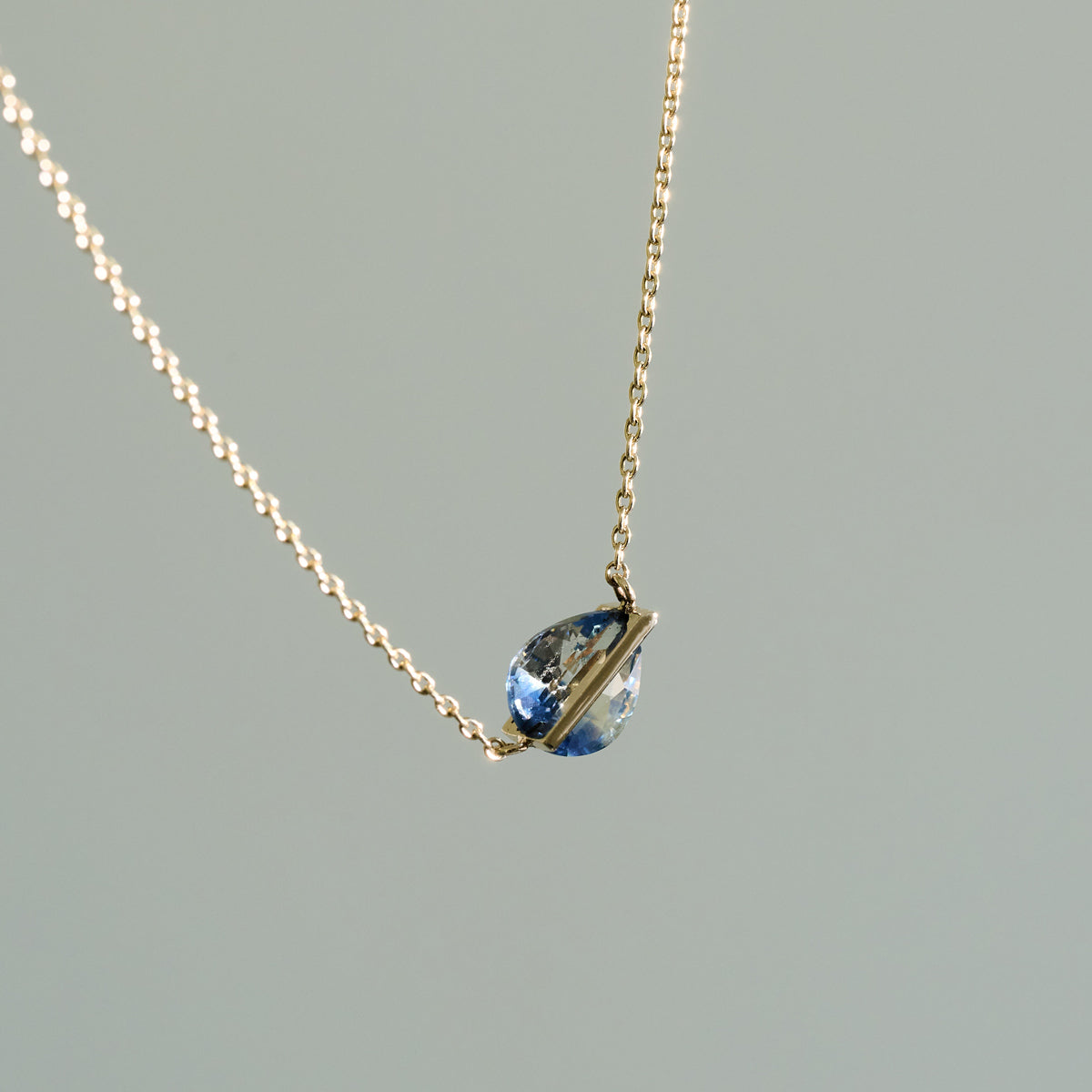 BAND SAPPHIRE NECKLACE #4305