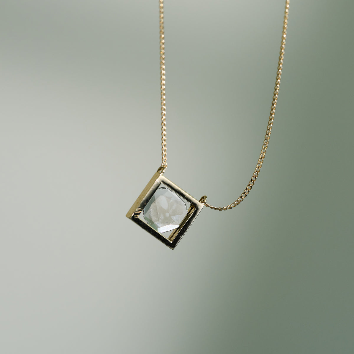 FRAME DIAMOND NECKLACE N#4301