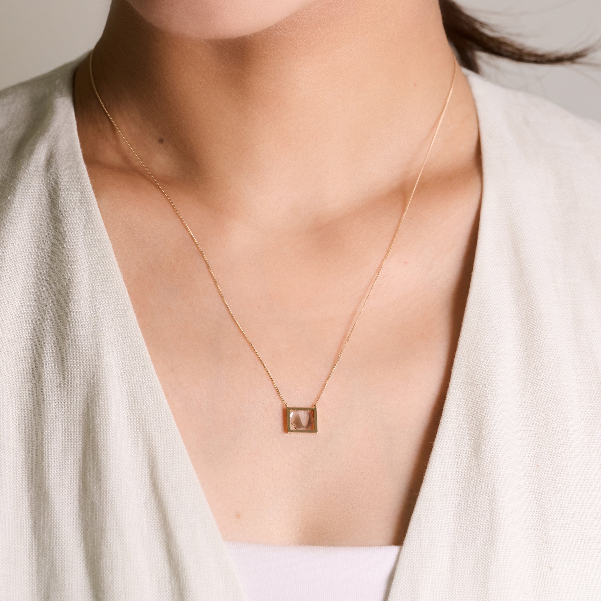 FRAME DIAMOND NECKLACE N#4302