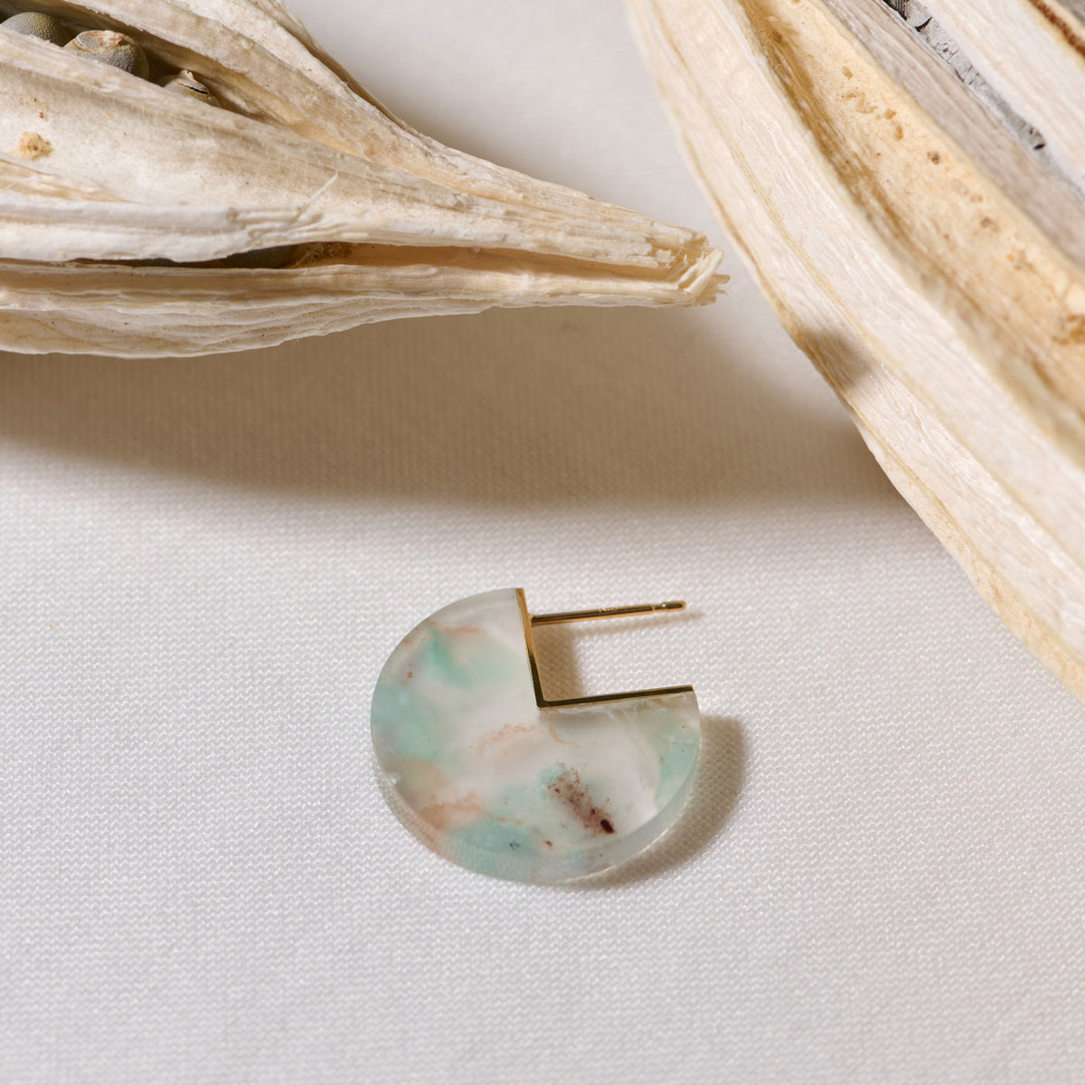 SLICE MINI EARRINGS SINGLE AQUAPRASE #4326