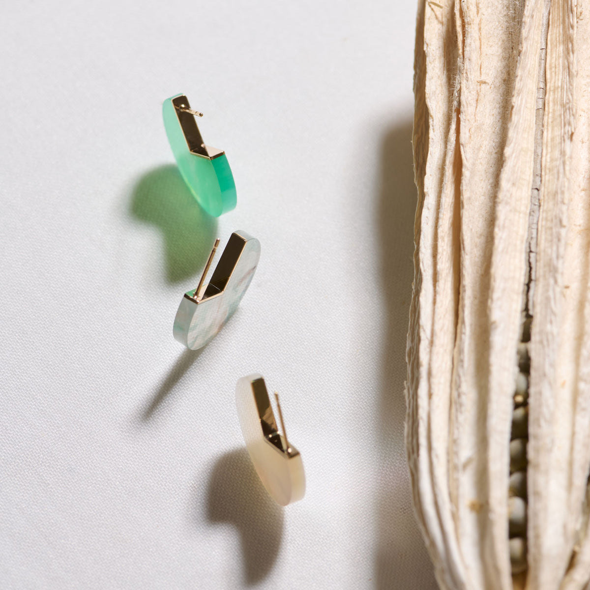 SLICE MINI EARRINGS SINGLE AQUAPRASE #4326