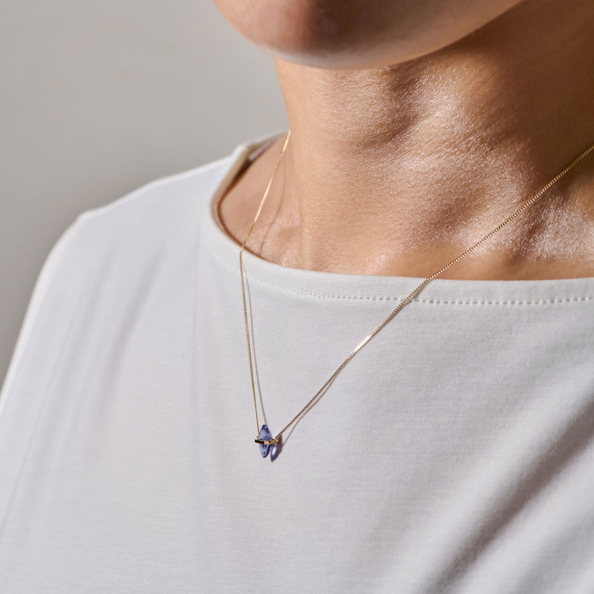 BAND NECKLACE TANZANITE ♯4222