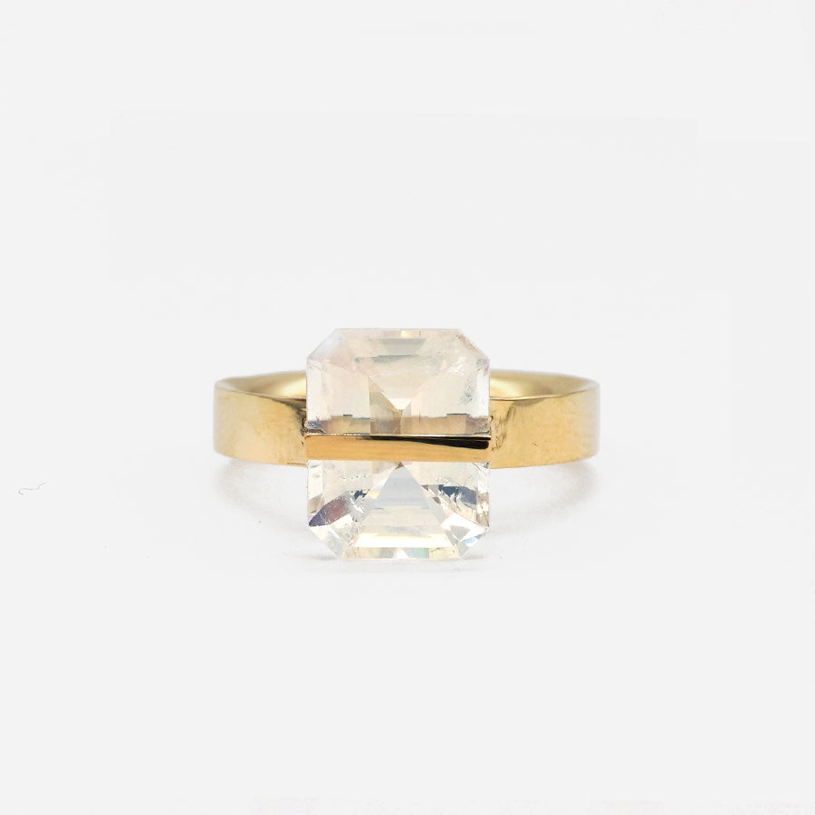 BAND RING RAINBOW MOONSTONE#3866