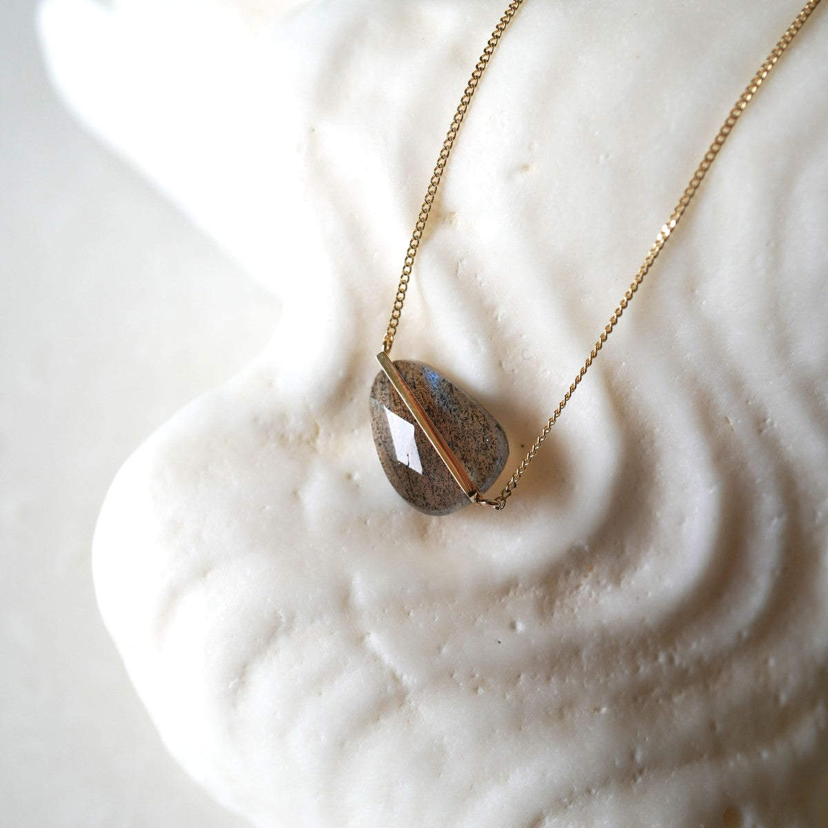 BAND NECKLACE LABRADORITE #4223
