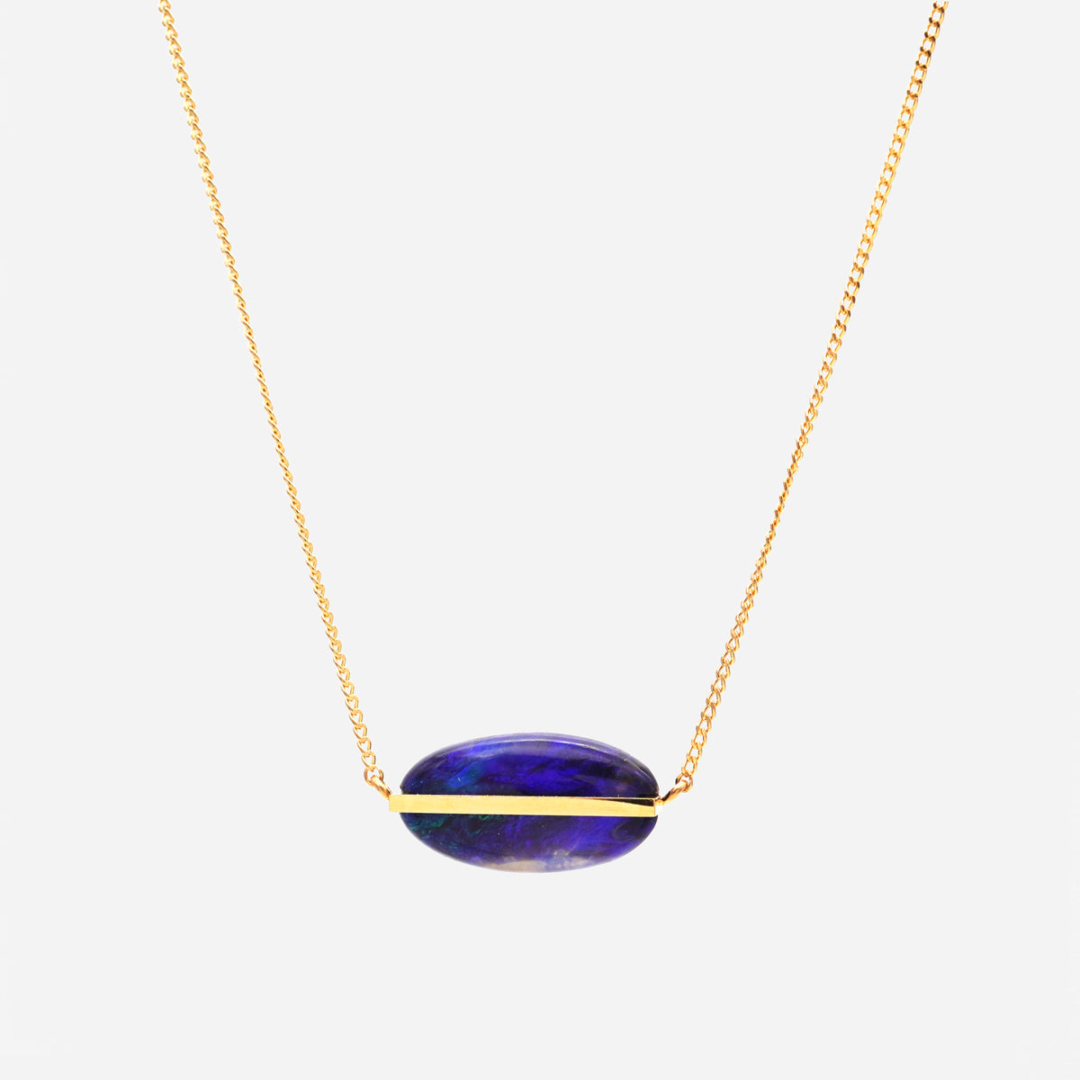 BAND NECKLACE BLACK OPAL #4198