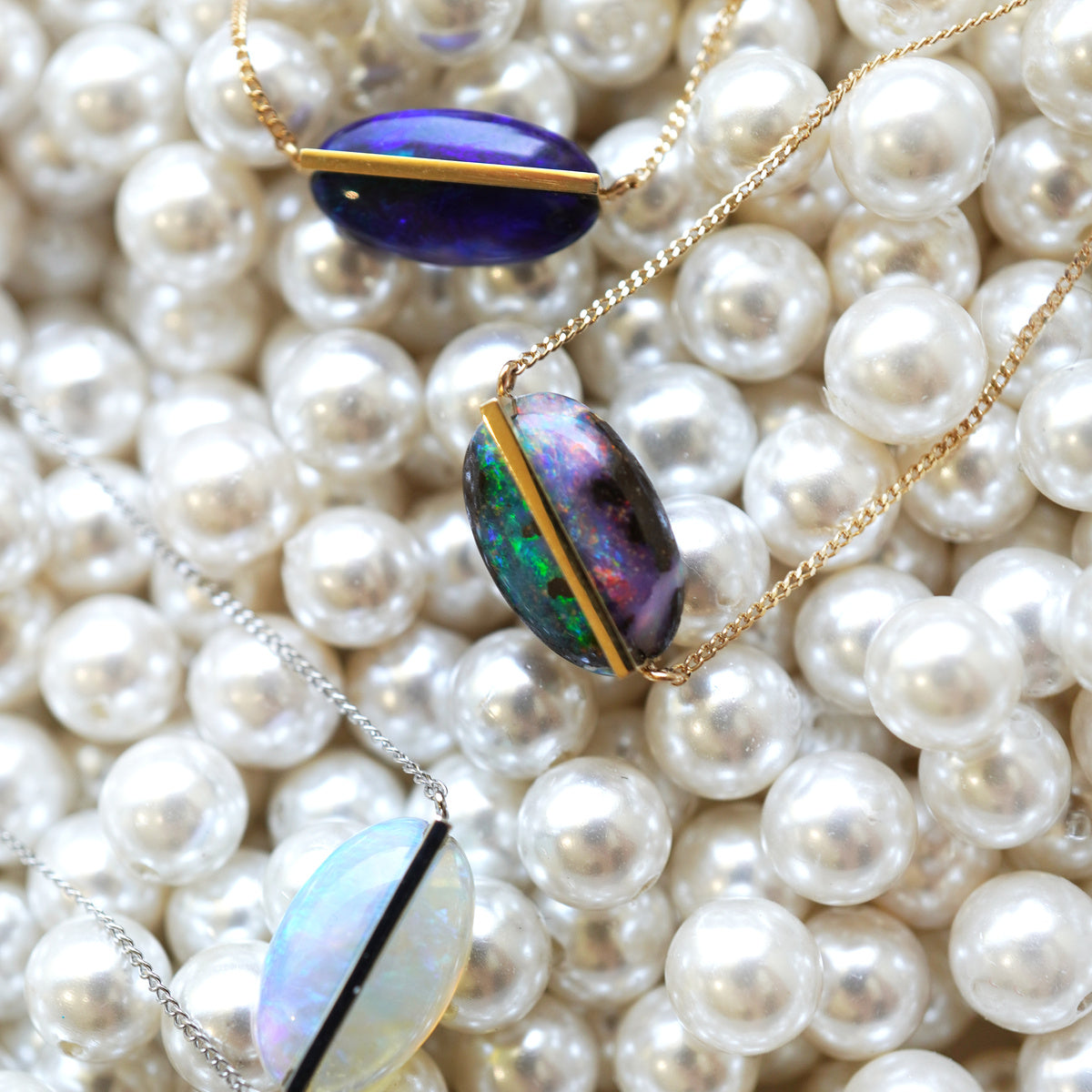 BAND NECKLACE OPAL #4130