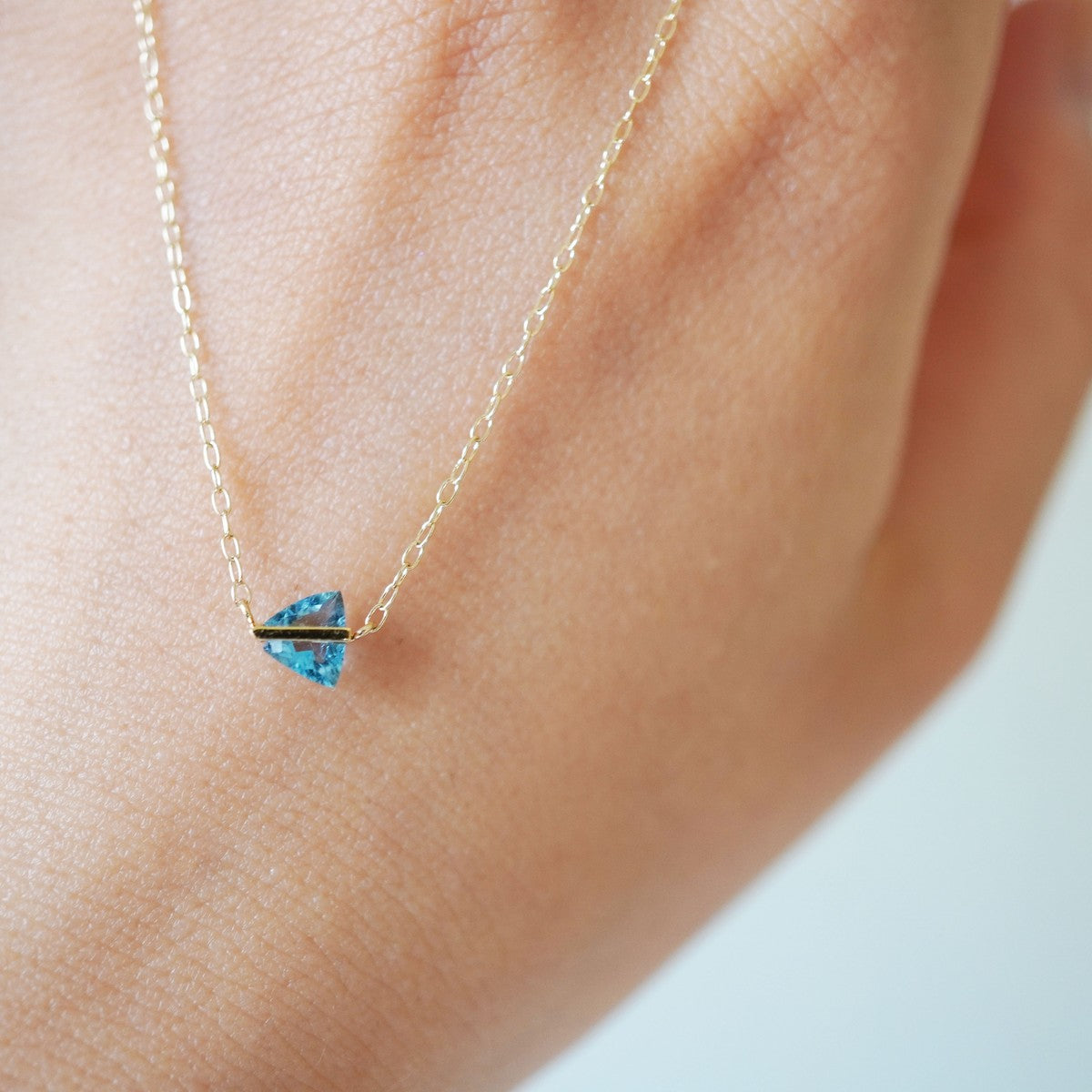BAND NECKLACE AQUAMARINE #4227