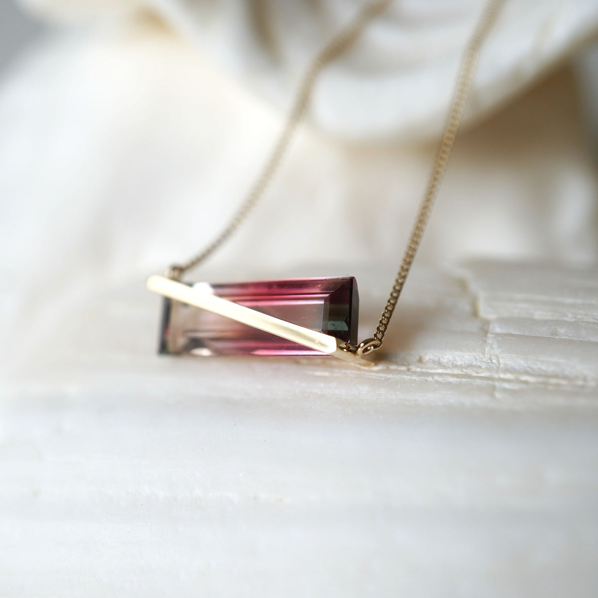 BAND NECKLACE TOURMALINE #4237