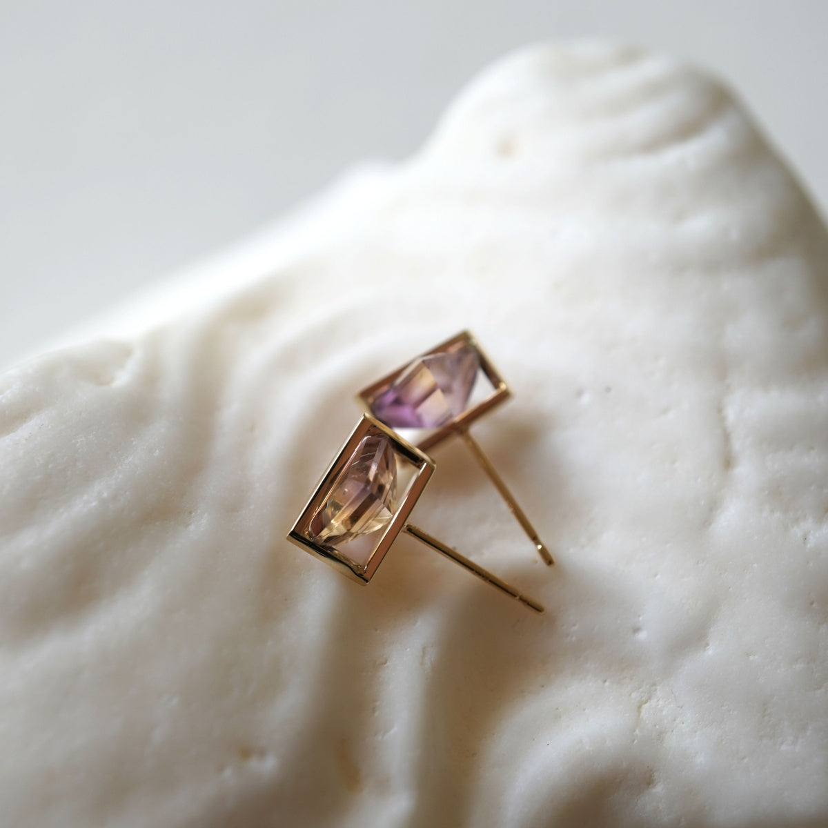 BAND EARRINGS AMETRINE #4191
