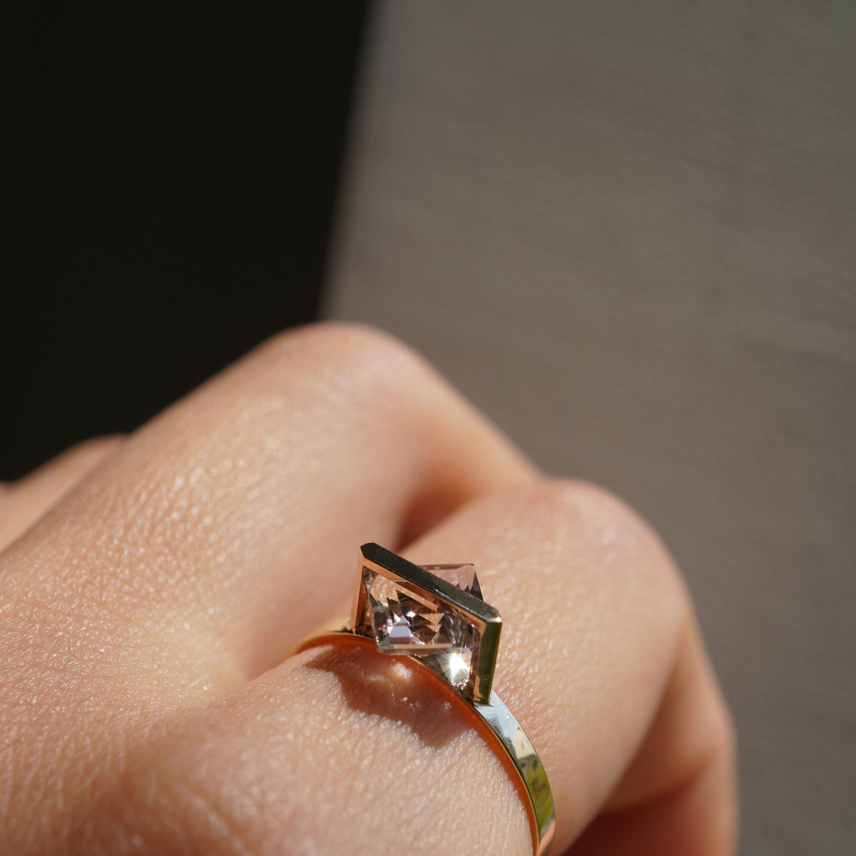 BAND RING AMETRINE#4241