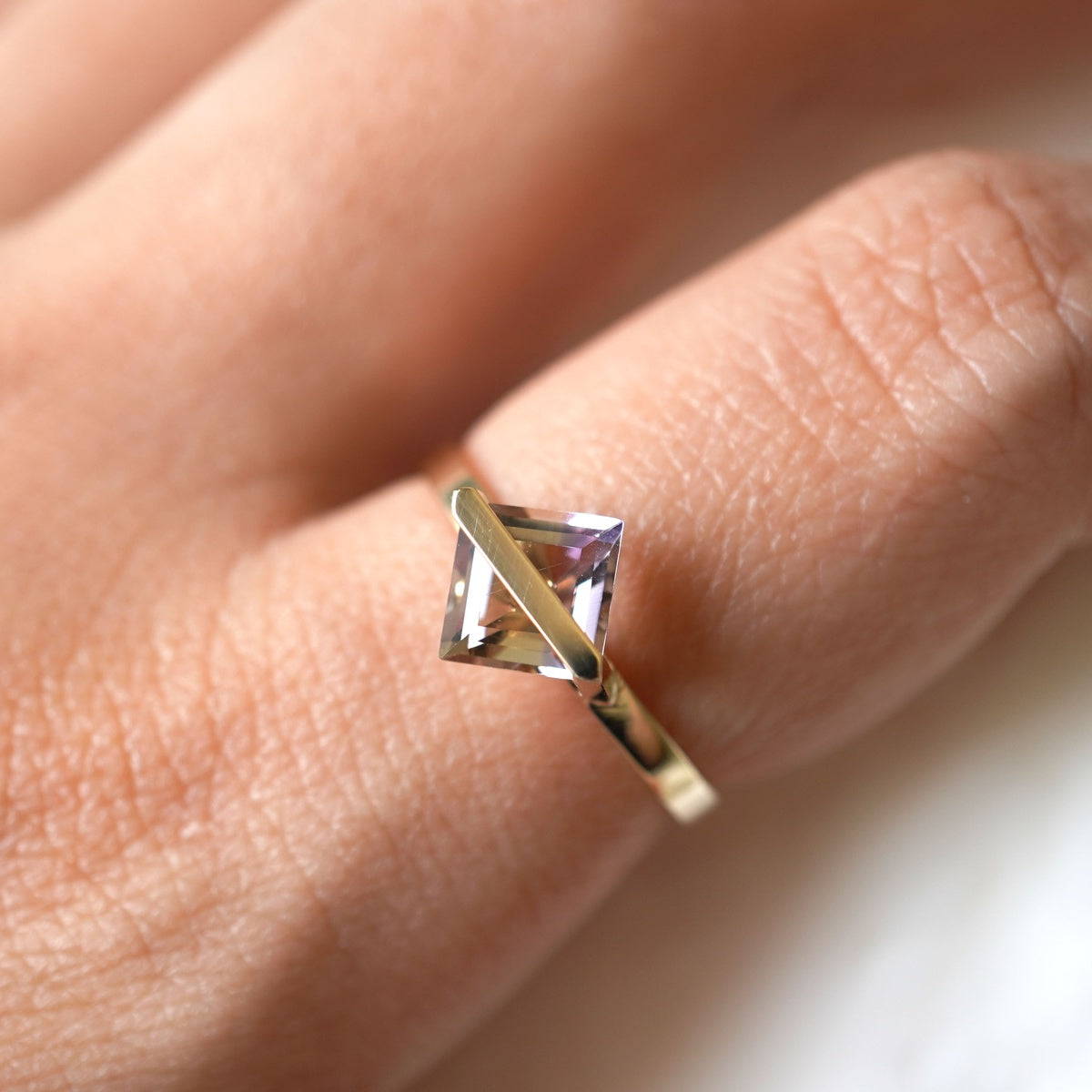 BAND RING AMETRINE#4241