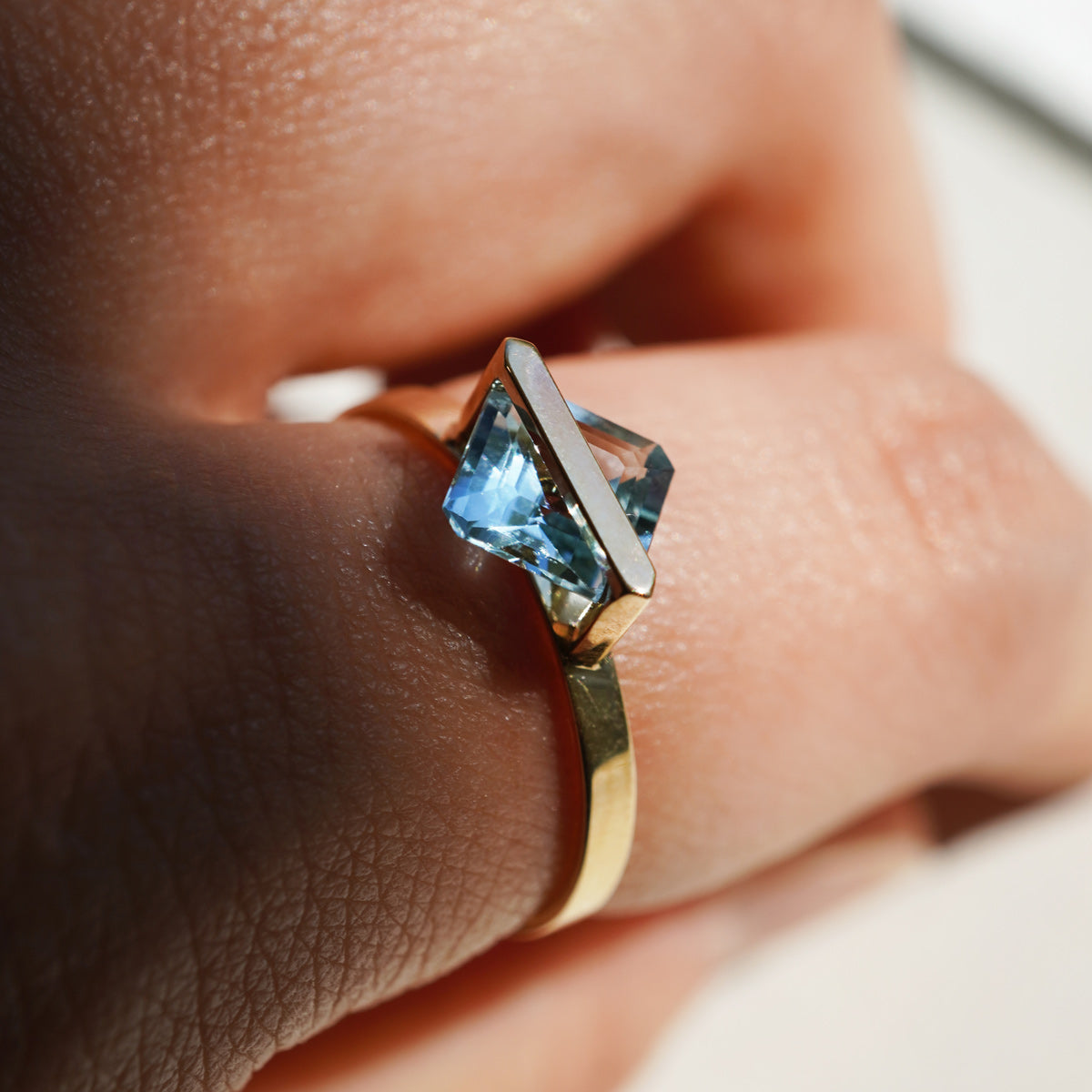 BAND RING AQUAMARINE#4257