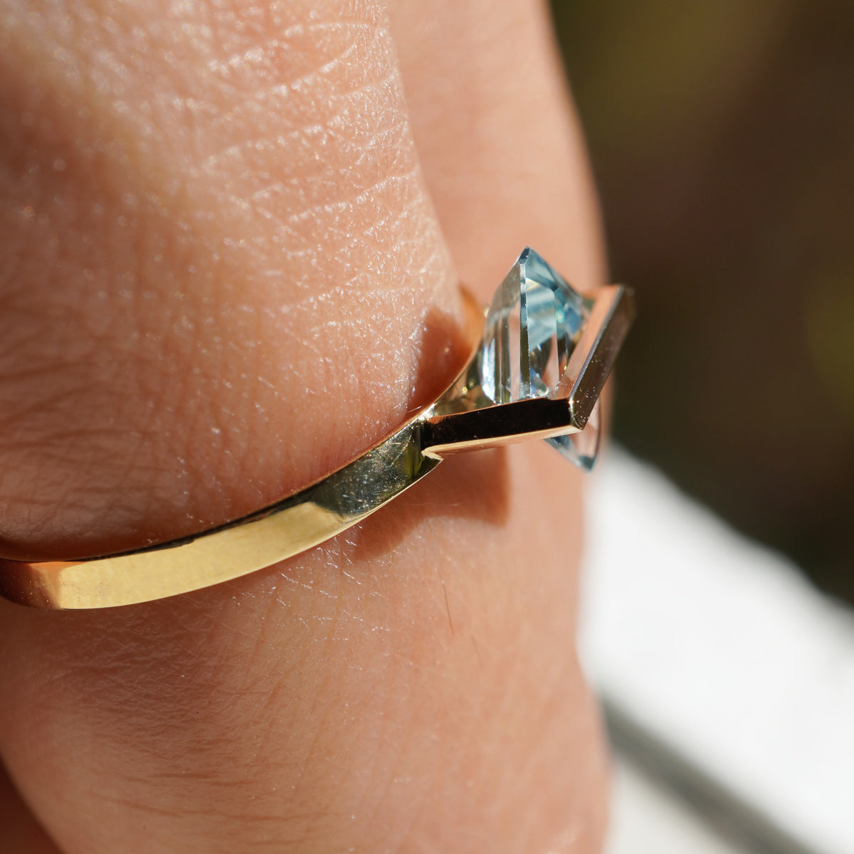 BAND RING AQUAMARINE#4257
