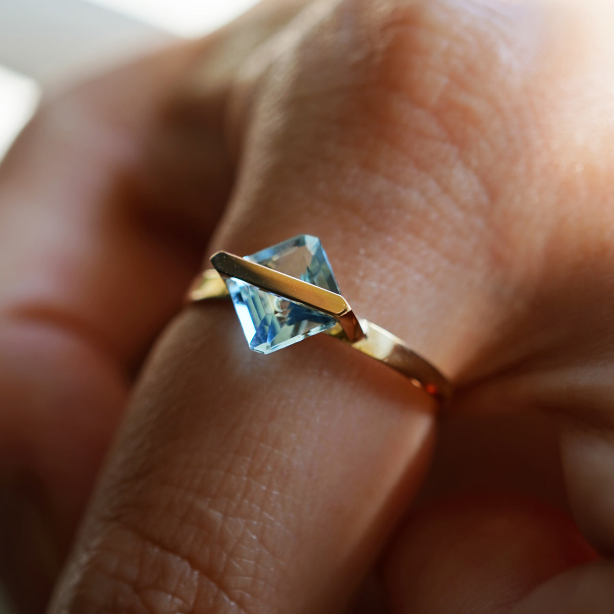BAND RING AQUAMARINE#4257