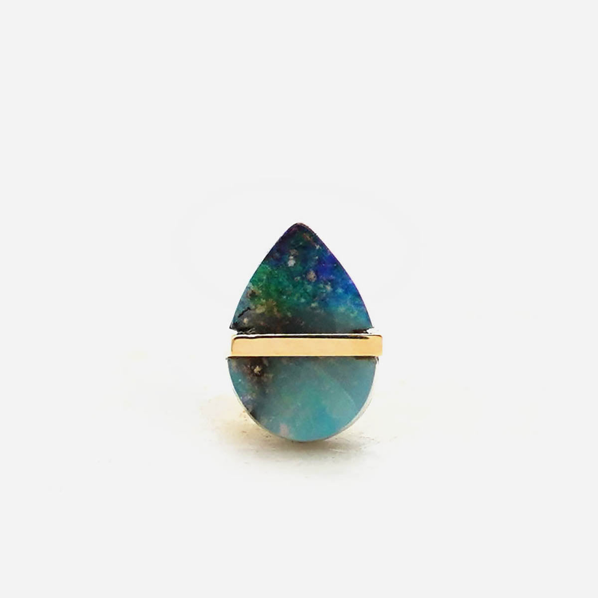BAND EARRING BOULDER OPAL#4296