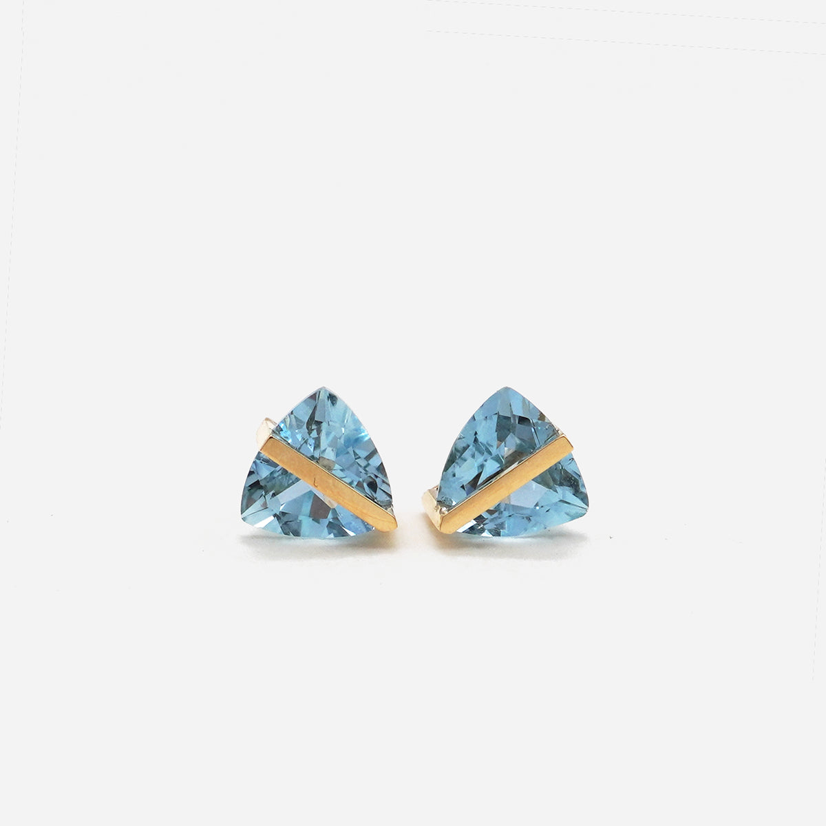 BAND EARRING AQUAMALINE#4298