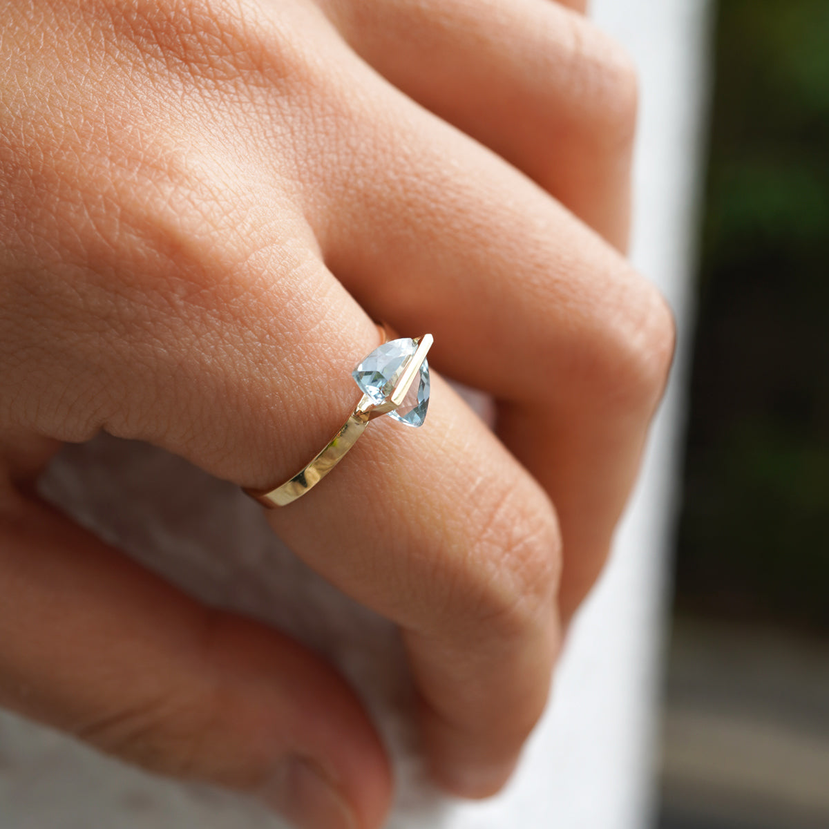 BAND RING AQUAMALINE#4312