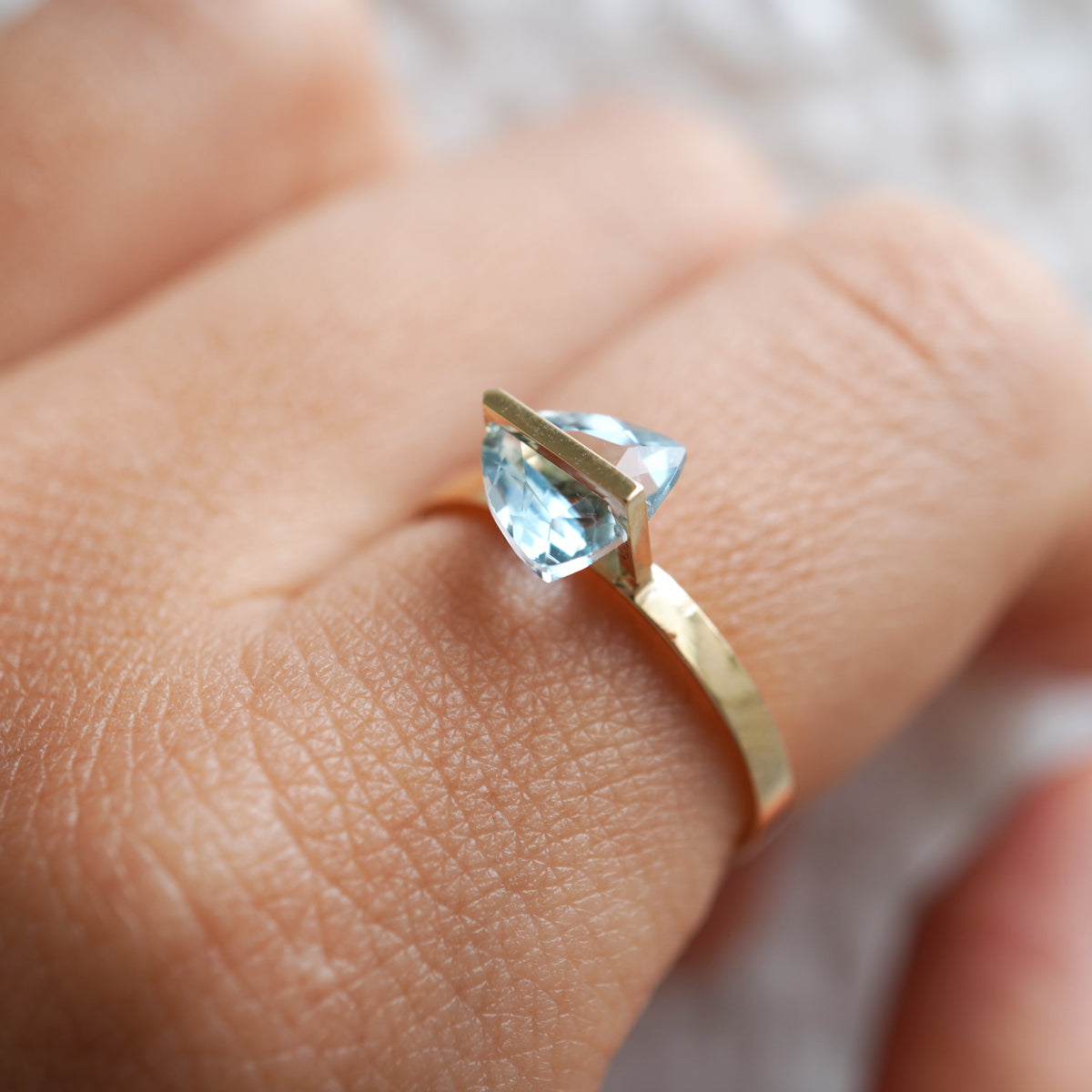 BAND RING AQUAMALINE#4312