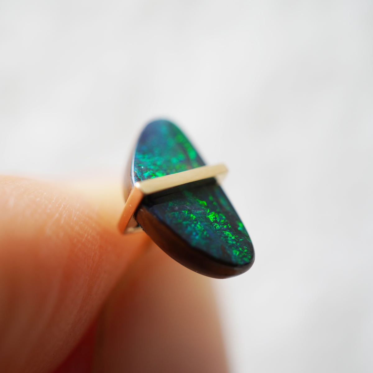 BAND EARRING BOULDER OPAL#4293