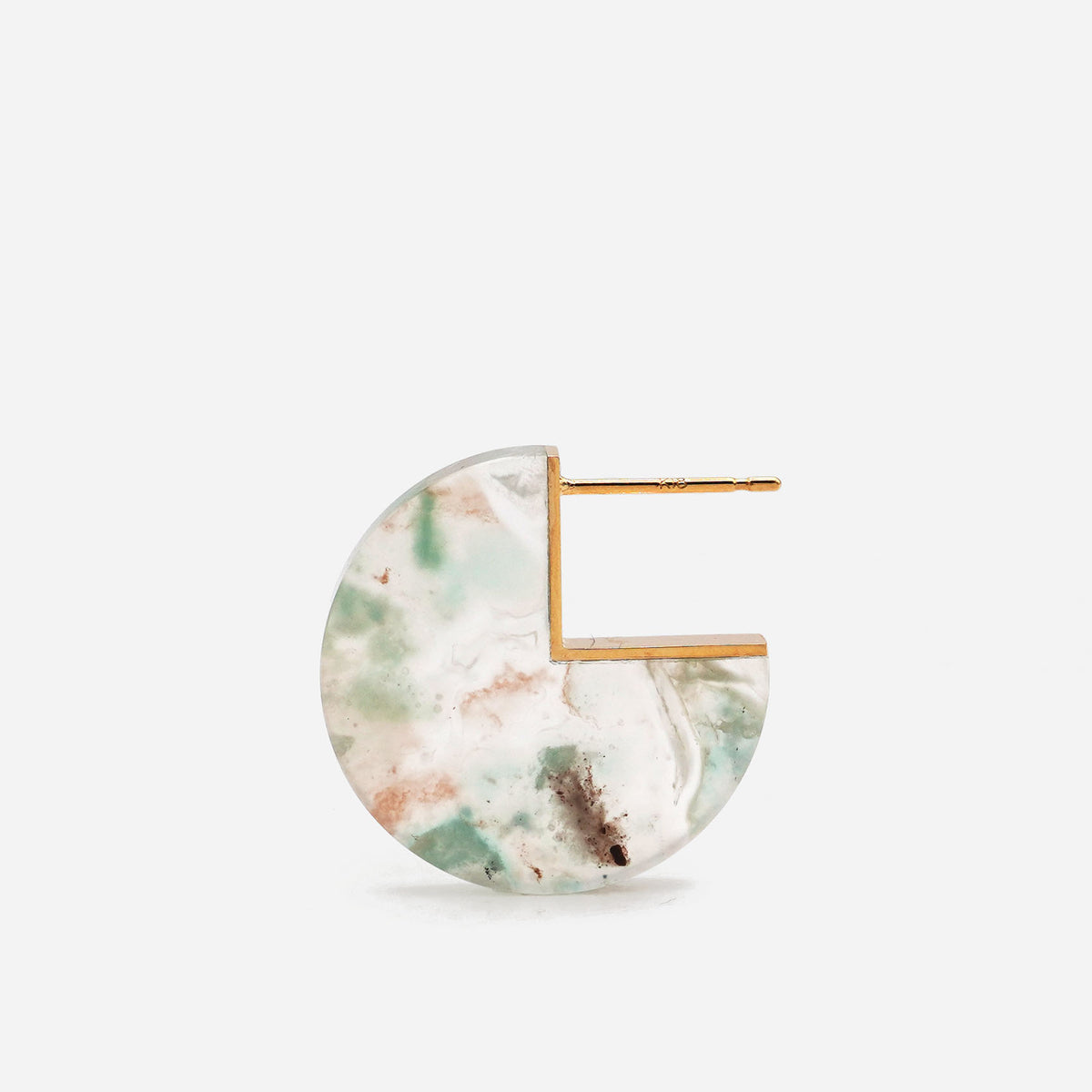 SLICE MINI EARRINGS SINGLE AQUAPRASE #4326