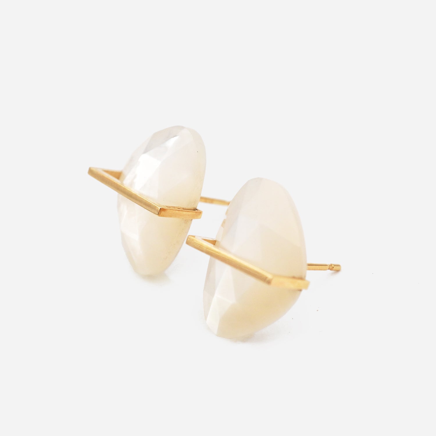 BAND EARRINGS MOTHER OF PEARL #3854