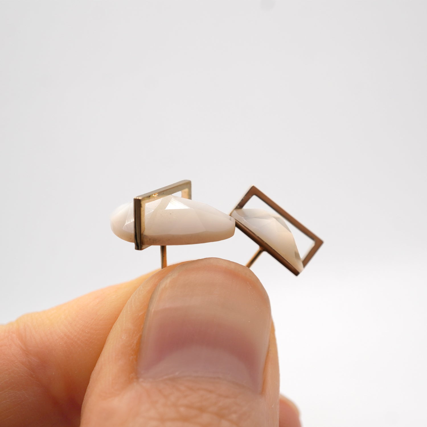 BAND EARRINGS MOTHER OF PEARL #3854