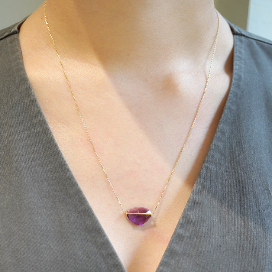 BAND NECKLACE AMETHYST #3480