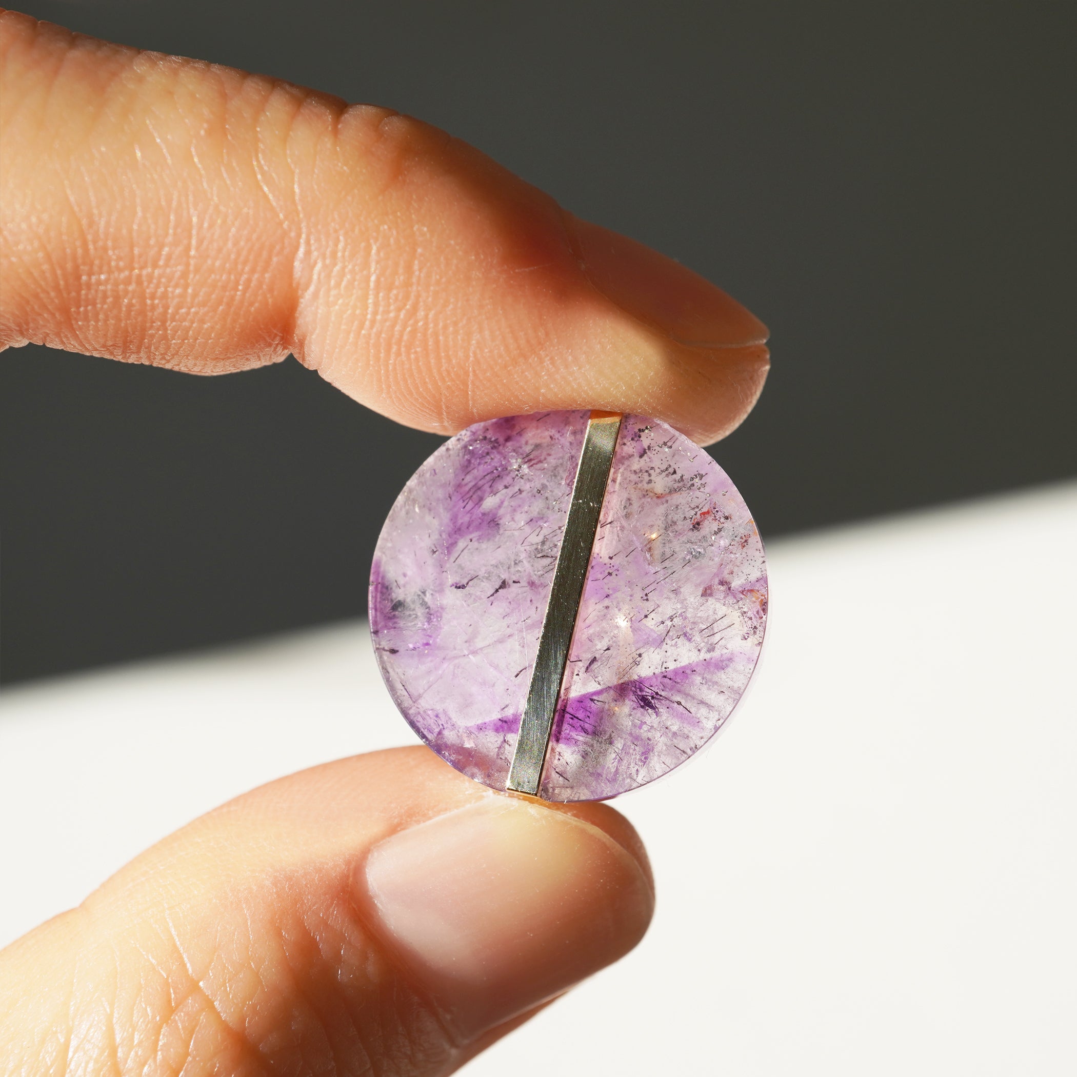 SLICE RING AMETHYST #3244