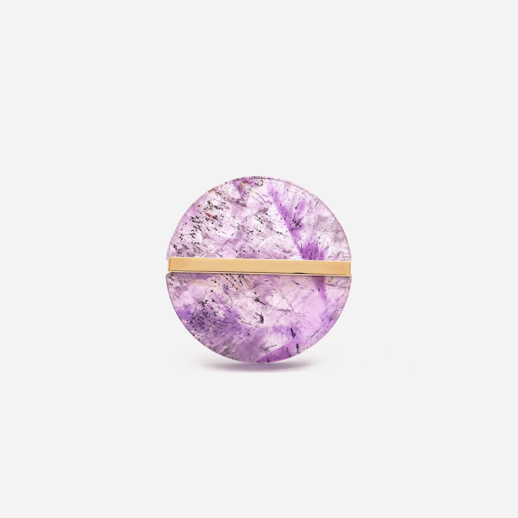 SLICE RING AMETHYST #3244