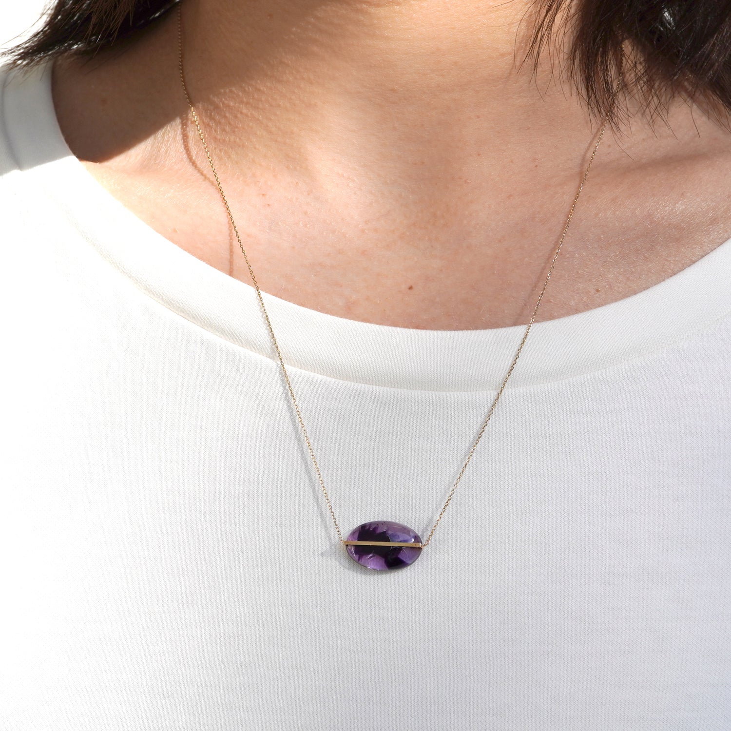 BAND NECKLACE AMETHYST ELESTIAL #3266