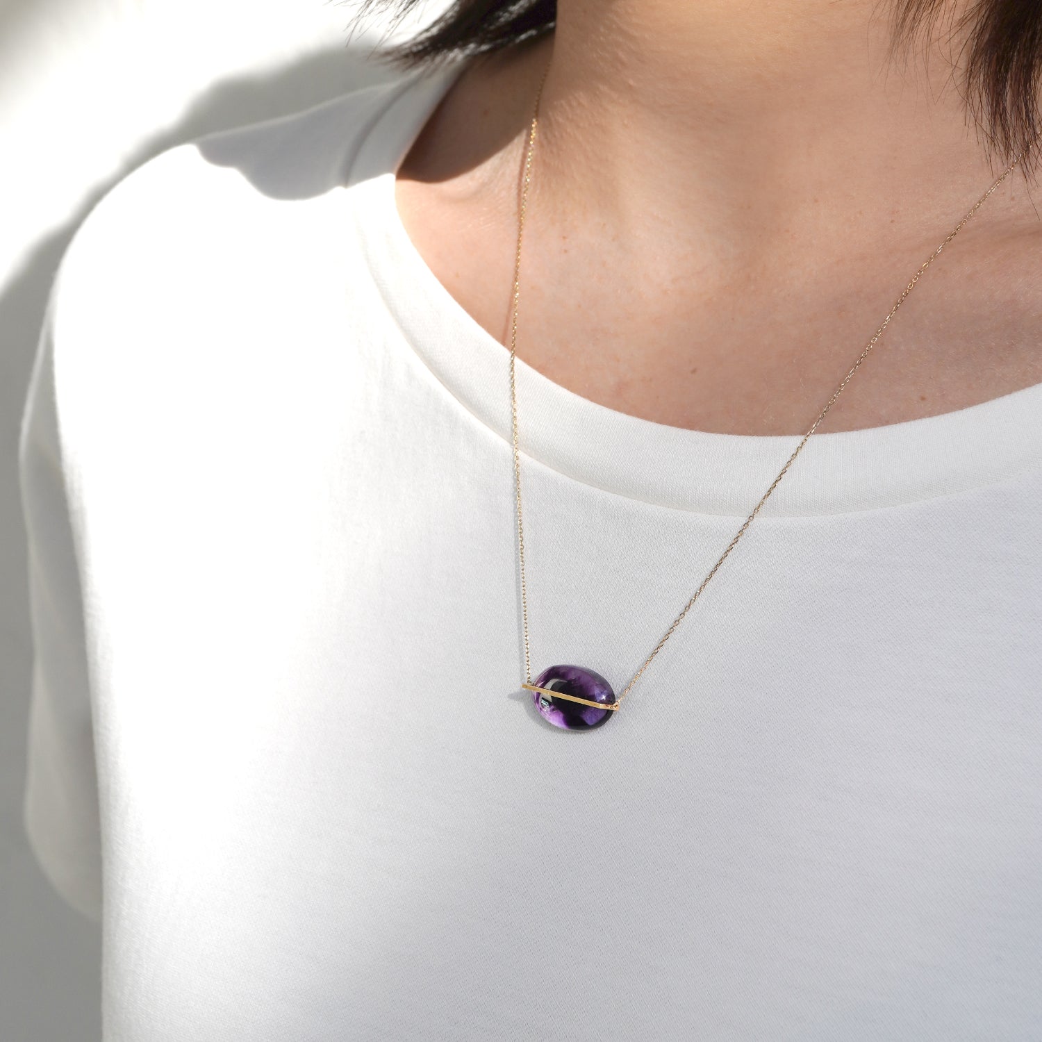 BAND NECKLACE AMETHYST ELESTIAL #3266