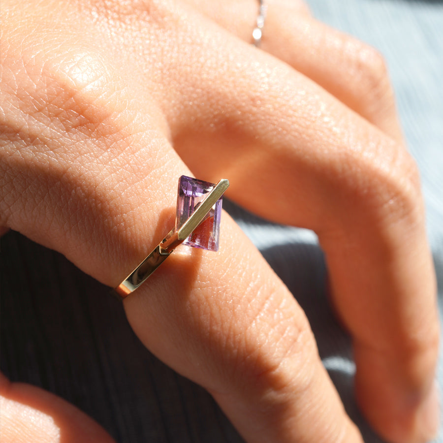 BAND RING AMETRINE#3762